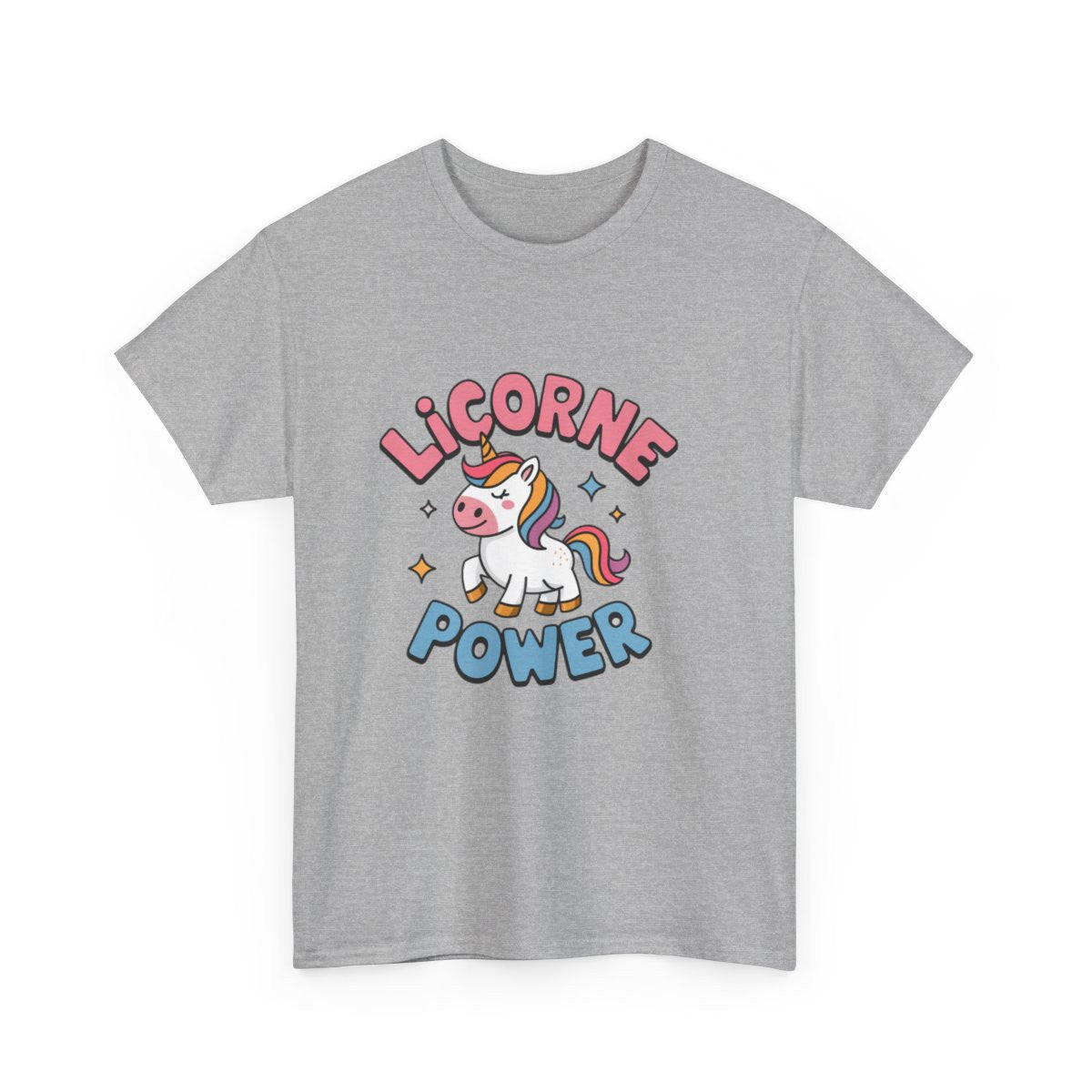 T-shirt Licorne Femme - Licorne Power - Cadeau Licorne, Magique et Fantaisie tee shirt