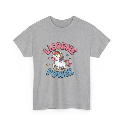 T-shirt Licorne Femme - Licorne Power - Cadeau Licorne, Magique et Fantaisie tee shirt