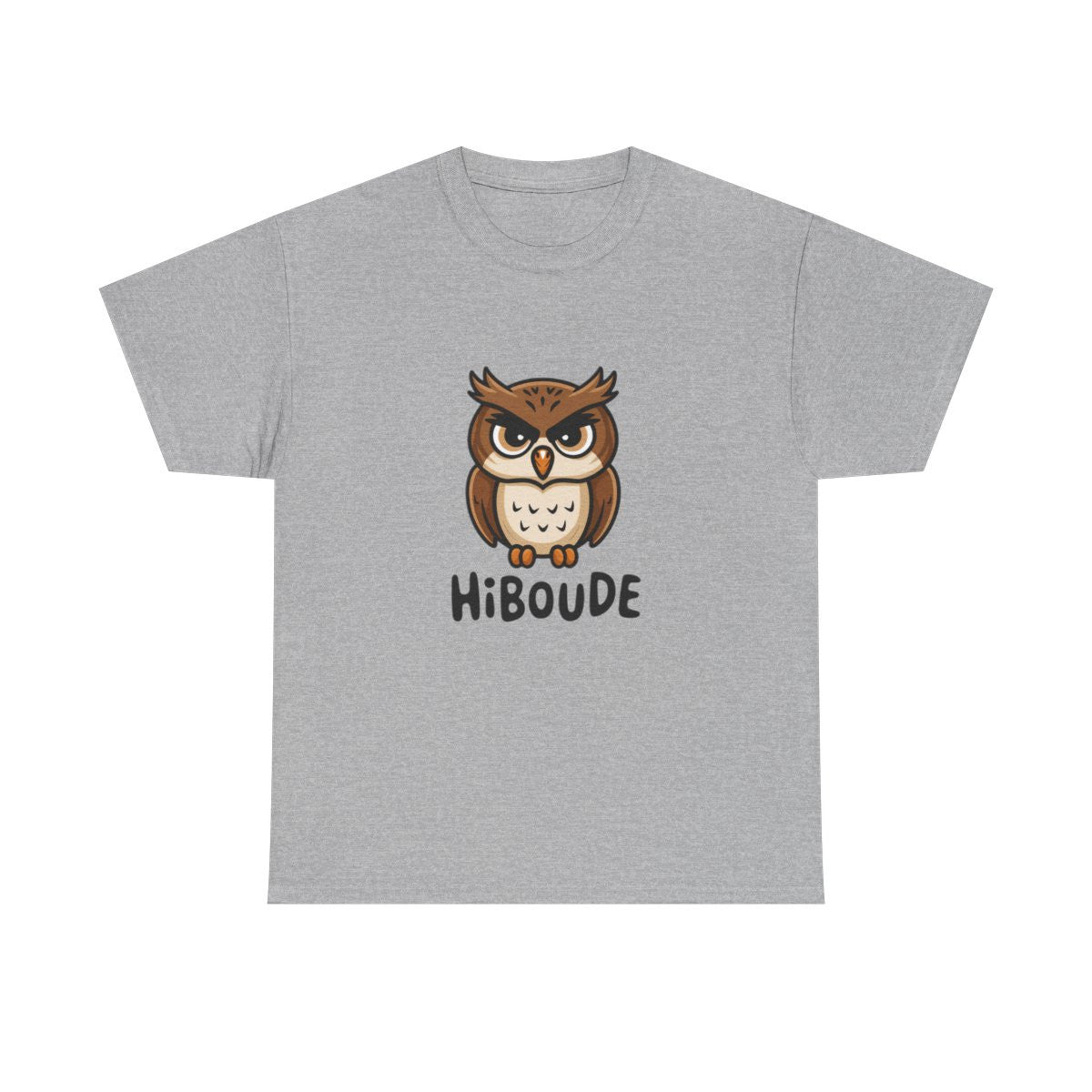 T-shirt Hibou Humour "Hiboude" - Cadeau Drôle et Original - Tee Shirt Homme et Femme