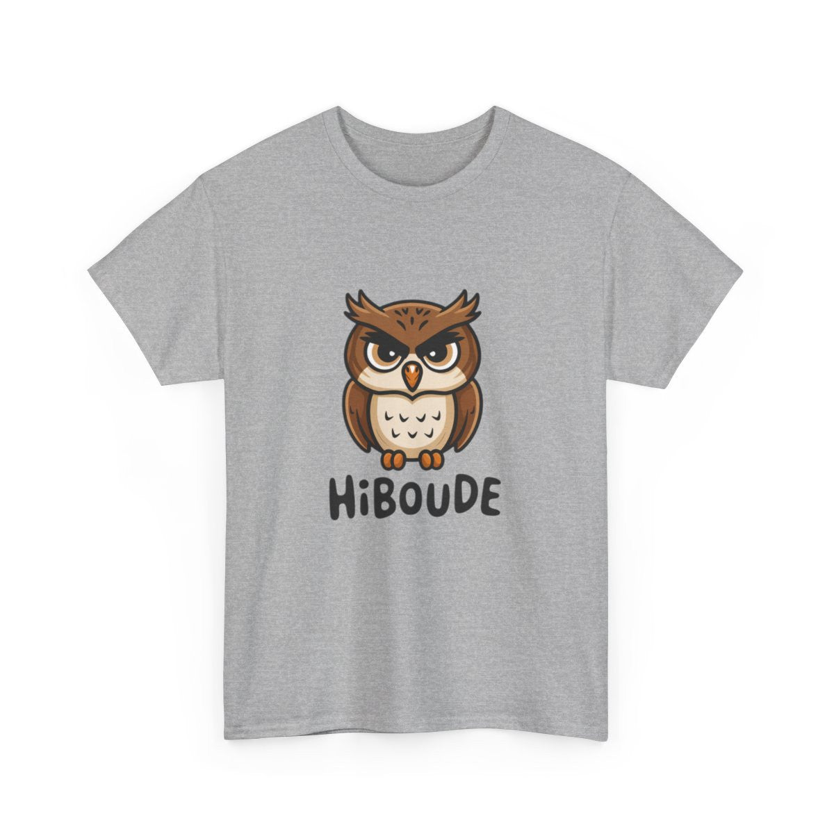 T-shirt Hibou Humour "Hiboude" - Cadeau Drôle et Original - Tee Shirt Homme et Femme