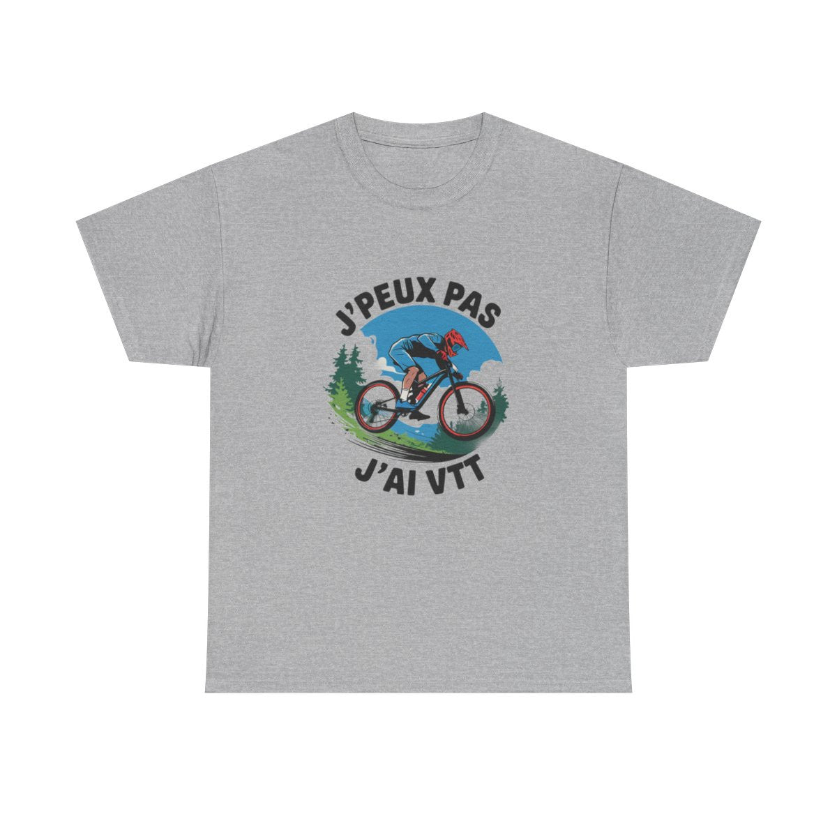 T-shirt "Je Peux Pas J'ai VTT" - Passion Vélo Tout Terrain - Homme et Femme tee shirt