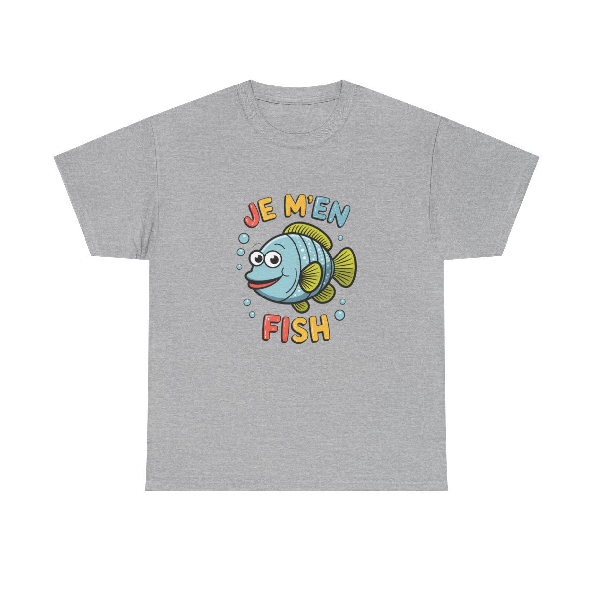 T-shirt Humour "Je M'en Fish" -  Idée Cadeau Fun et Original - Homme et Femme tee shirt