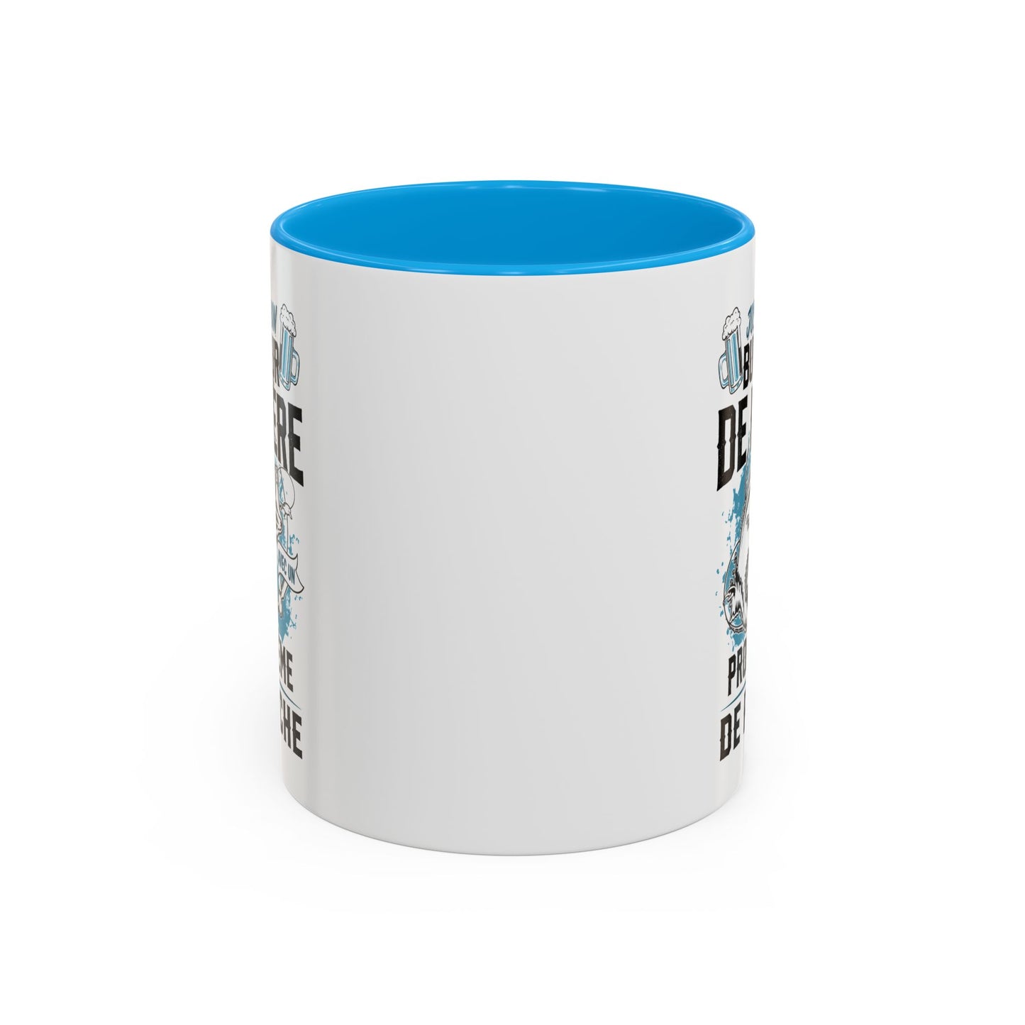 Mug Pêcheur Bière – Tasse Humoristique Poisson – Idée Cadeau Homme Passionné de Pêche – 325 ml Noir Bleu Rouge