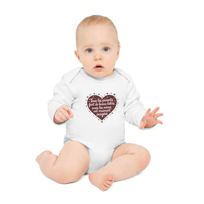 Body Bébé "Tous les parents font de beaux bébés" - 100% Coton Blanc - 0 à 18 Mois idée cadeau nouveau né