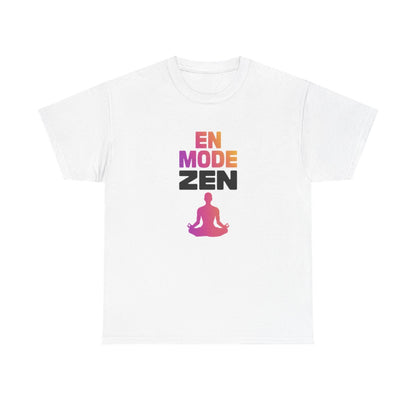 T shirt "En Mode Zen" – Pour Homme & Femme – Blanc ou Gris tee shirt yoga