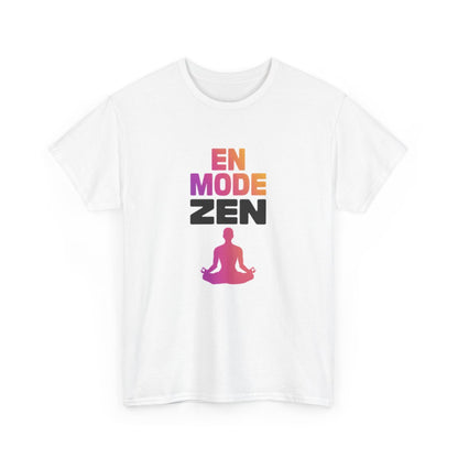 T shirt "En Mode Zen" – Pour Homme & Femme – Blanc ou Gris tee shirt yoga