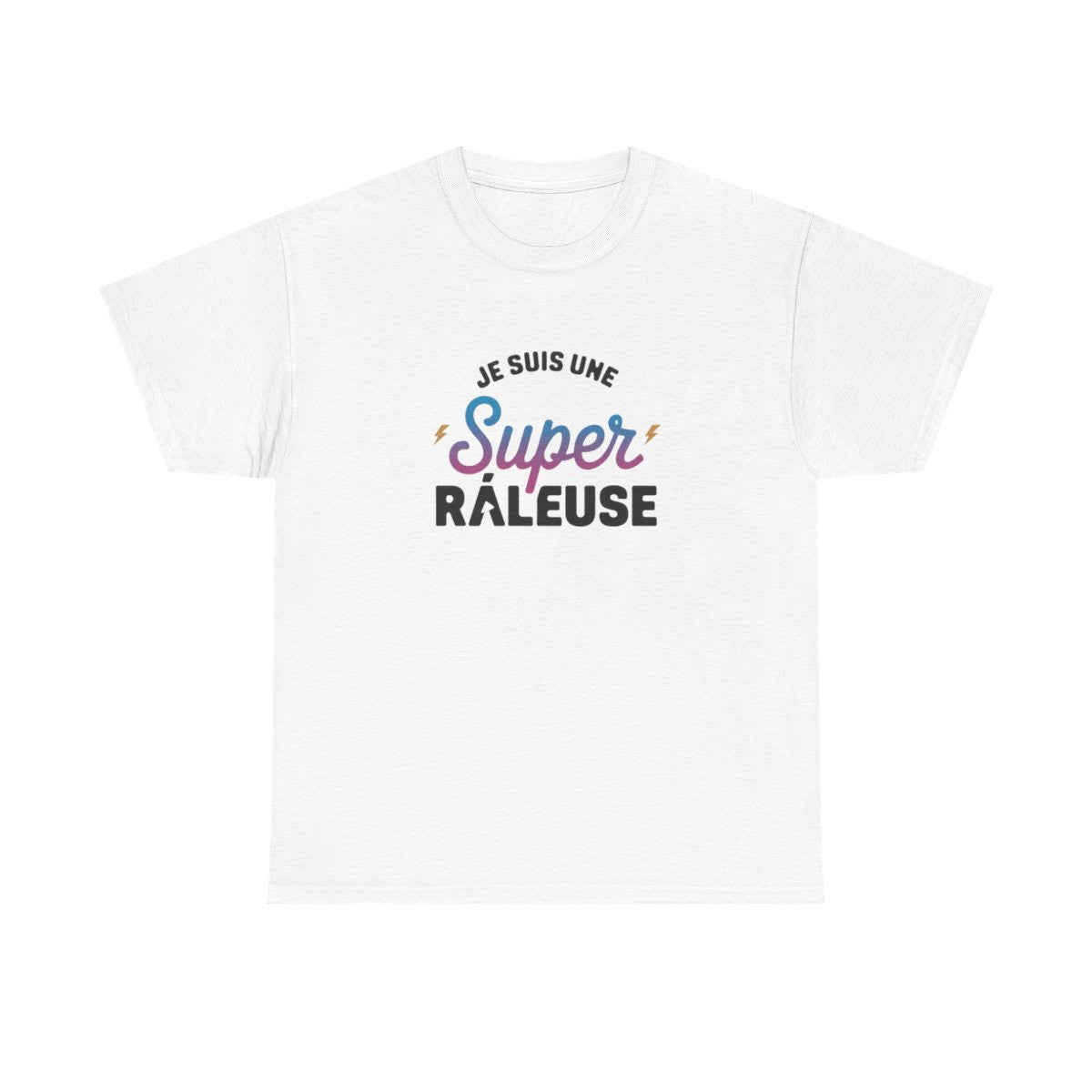 T shirt Femme "Je suis une Super Râleuse" – Blanc ou Gris tee shirt amusant humour