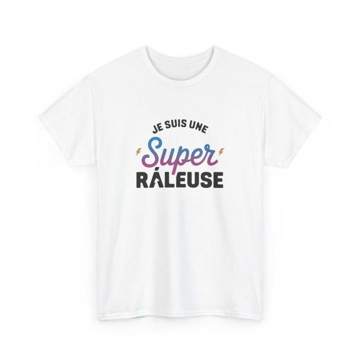 T shirt Femme "Je suis une Super Râleuse" – Blanc ou Gris tee shirt amusant humour
