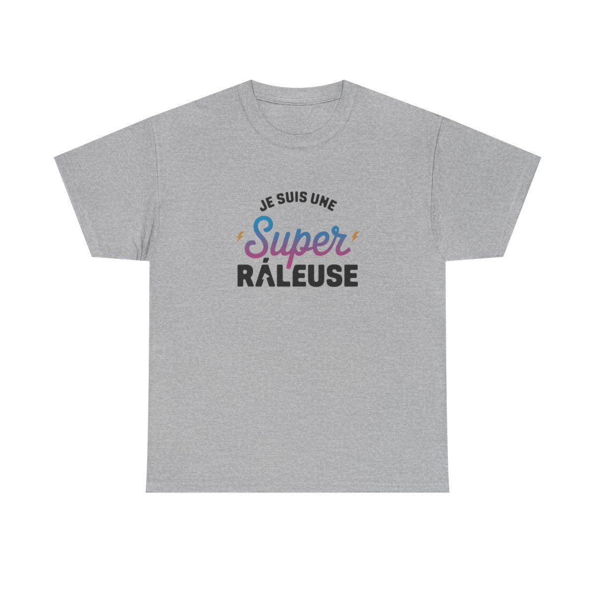 T shirt Femme "Je suis une Super Râleuse" – Blanc ou Gris tee shirt amusant humour
