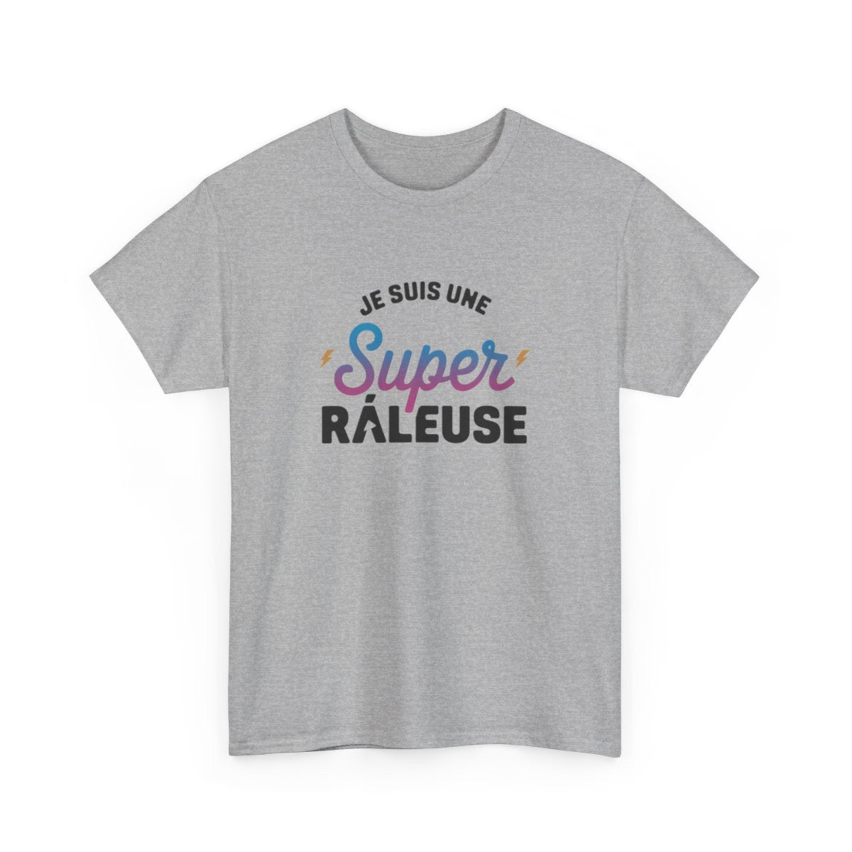 T shirt Femme "Je suis une Super Râleuse" – Blanc ou Gris tee shirt amusant humour