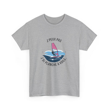 T shirt humour planche à voile J’peux pas j’ai planche à voile Cadeau passion windsurf sport de glisse mer, été Tee shirt