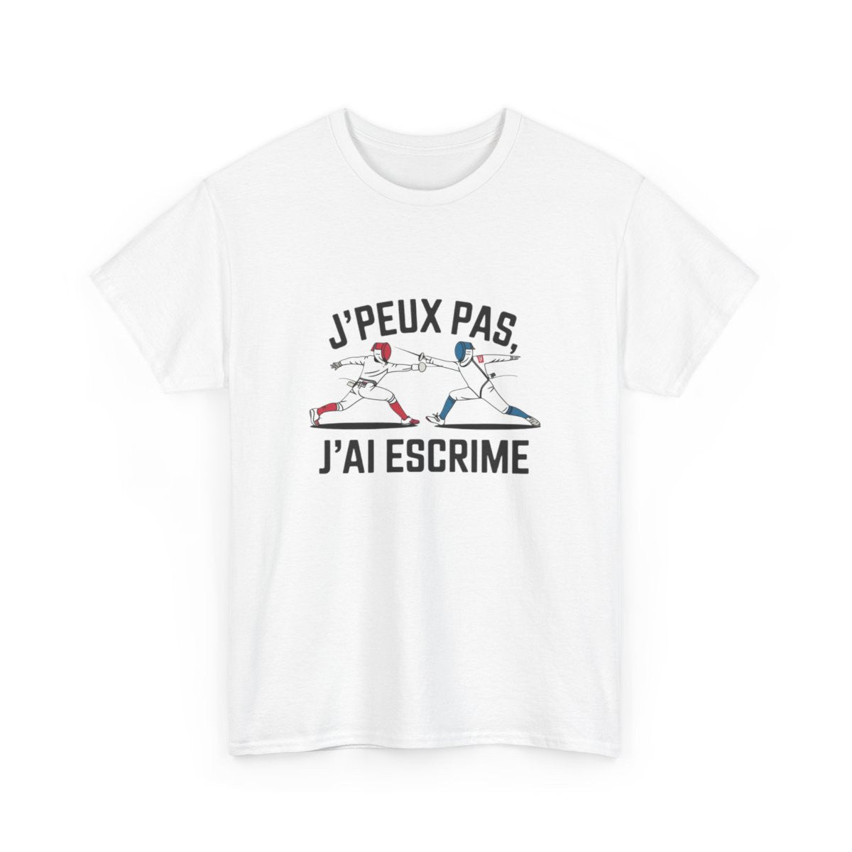 T shirt escrime homme femme  J’peux pas j’ai escrime  Tee shirt sport sabre épée fleuret Cadeau passion escrimeur