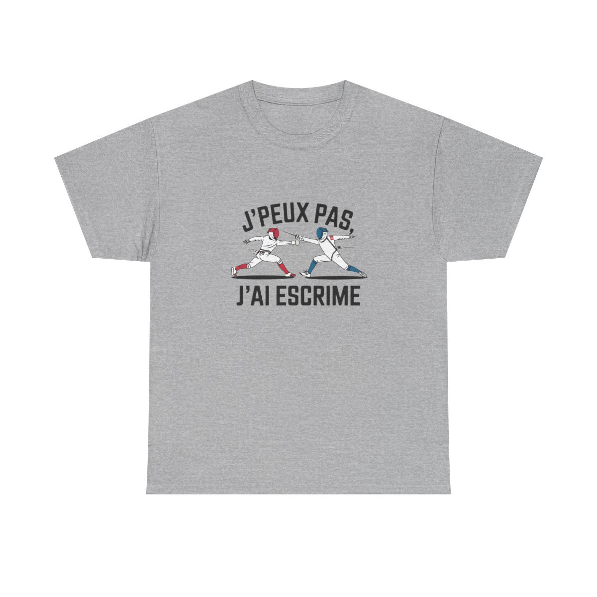 T shirt escrime homme femme  J’peux pas j’ai escrime  Tee shirt sport sabre épée fleuret Cadeau passion escrimeur