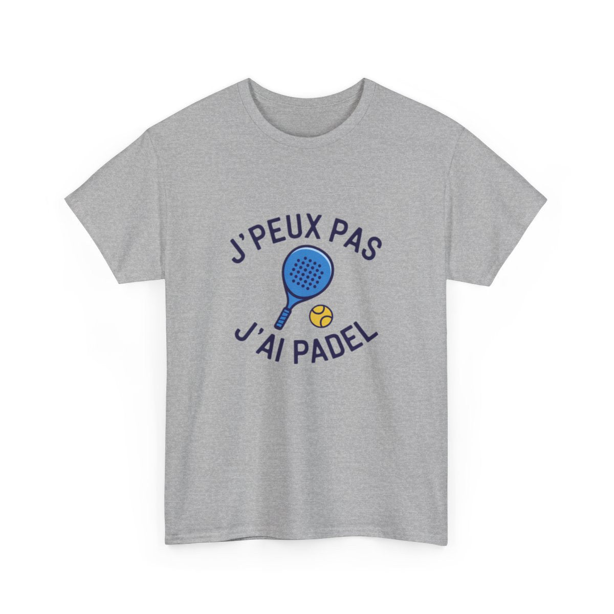T shirt padel homme femme J’peux pas j’ai padel  Tee shirt joueur de padel tennis  Cadeau passion sport raquette