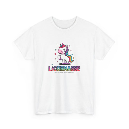 T shirt licorne femme drôle Licorne arc-en-ciel avec caractère  Tee shirt humoristique original  Cadeau fille, ado ou adulte