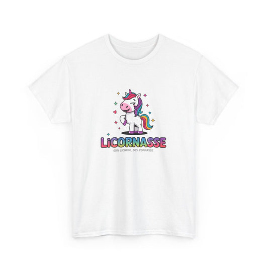 T shirt licorne femme drôle Licorne arc-en-ciel avec caractère  Tee shirt humoristique original  Cadeau fille, ado ou adulte