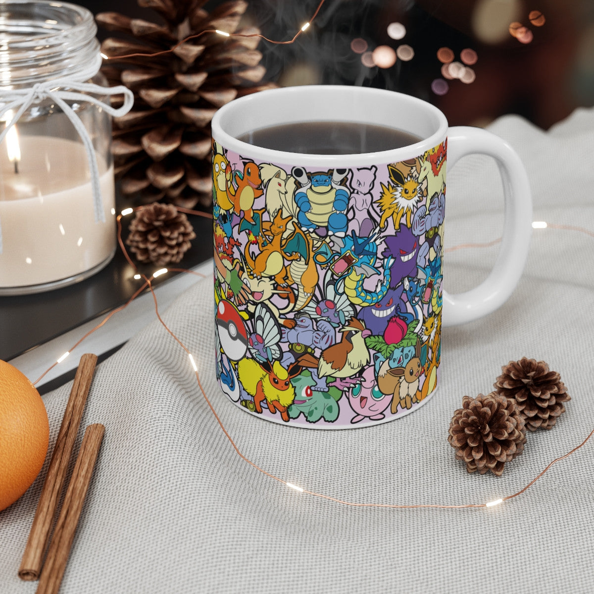 Mug Pokémon Sacha 151  Univers rétro gaming Cadeau geek, enfant, nostalgie années 90