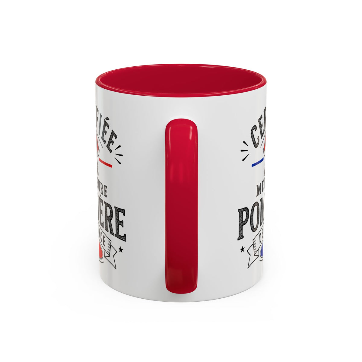 Mug Pompière Femme – Certifiée Meilleure Pompière de France – Tasse Métier – Cadeau Original Femme Pompier