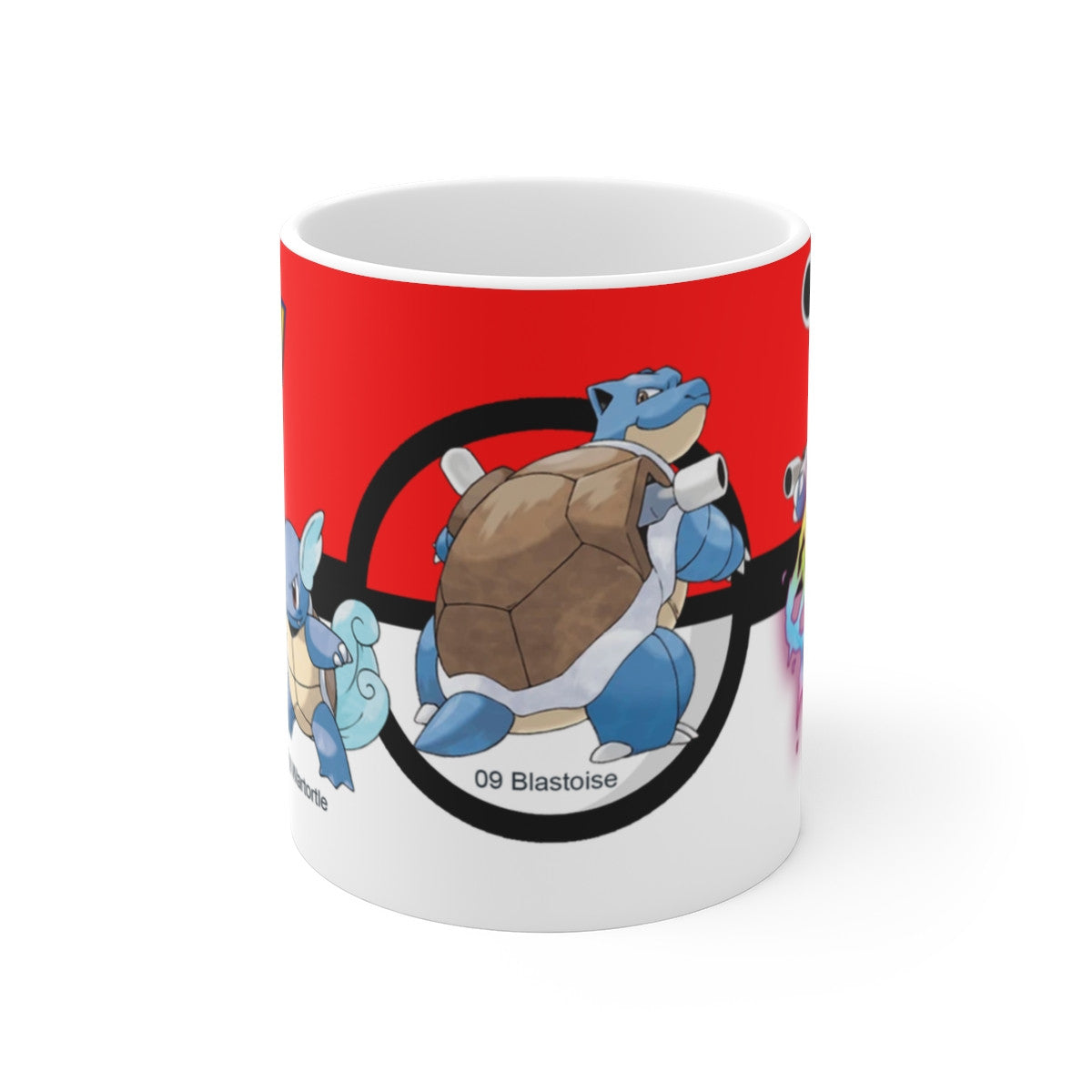 Mug Évolution Tortank Pokémon 151– Cadeau Geek, Univers Animé Rétro, Héros à Carapace Légendaire