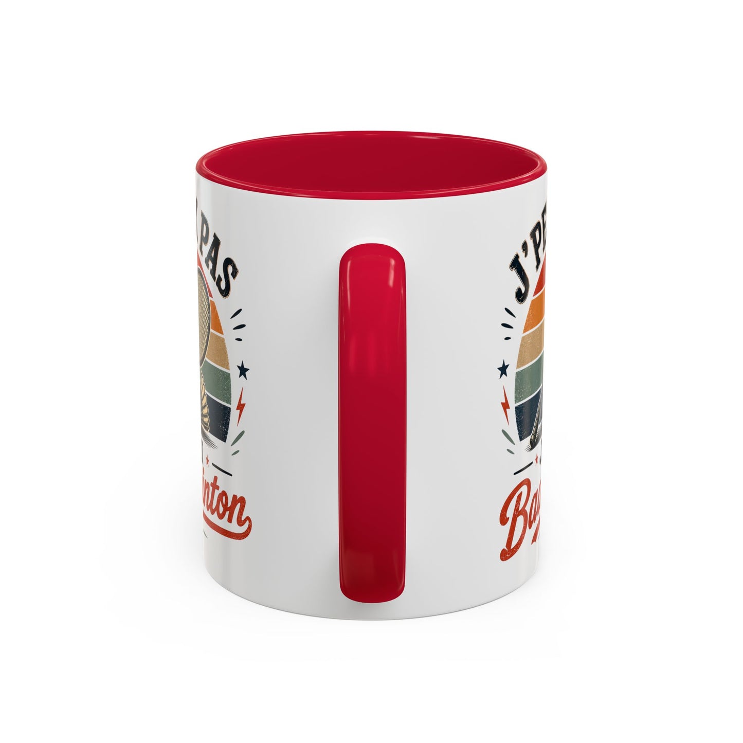 Tasse J’Peux Pas J’Ai Badminton – Mug Badminton Vintage Humoristique – Cadeau Joueur Homme Femme 325ml