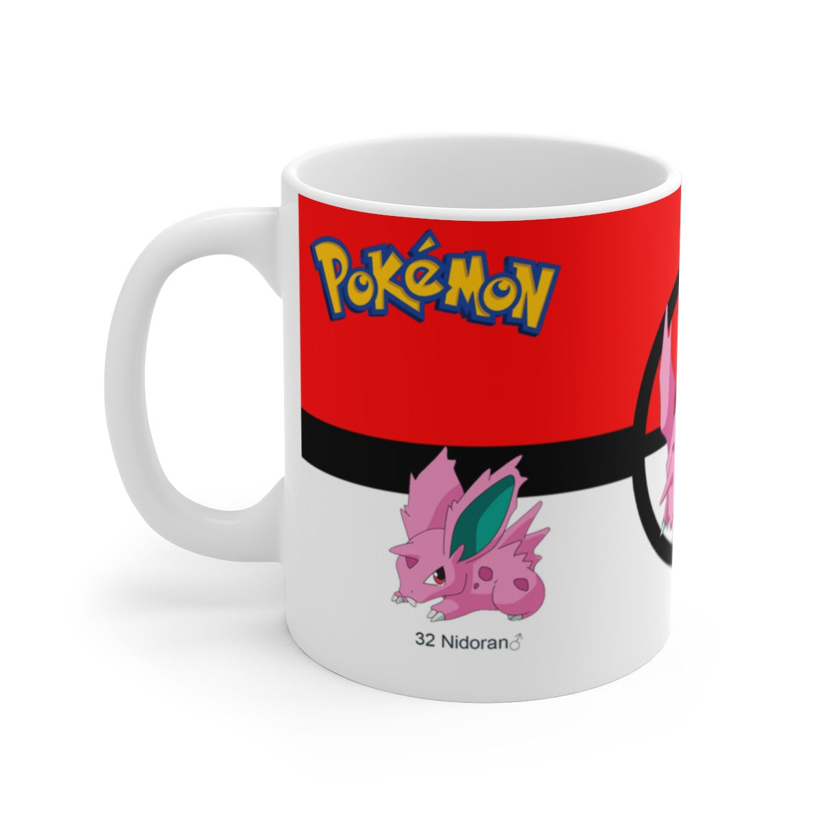 Mug Tasse Pokémon Évolution Puissante – Nidoran♂, Nidorino & Nidoking