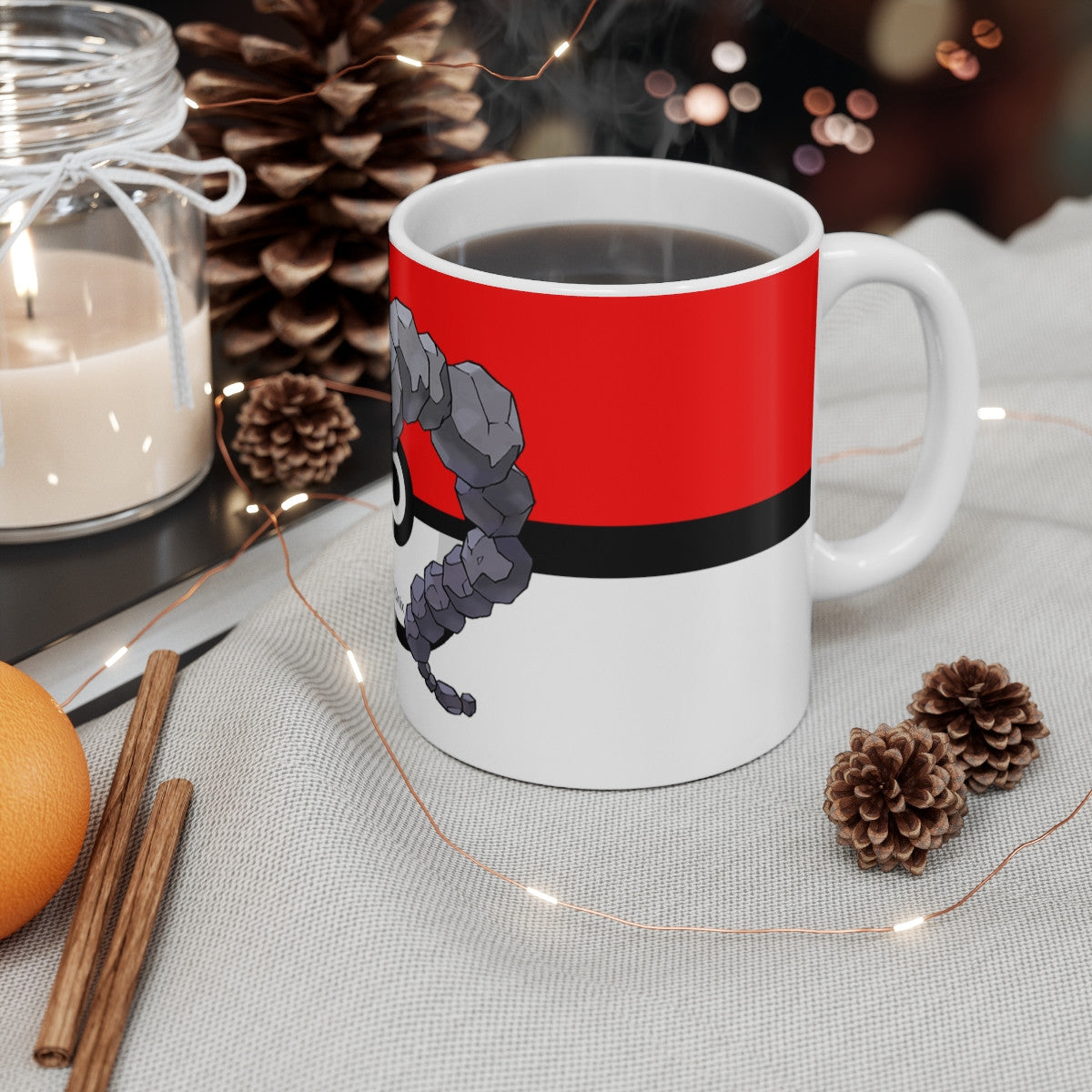 Mug Tasse Onix Pokémon – Force brute et café serré ?☕