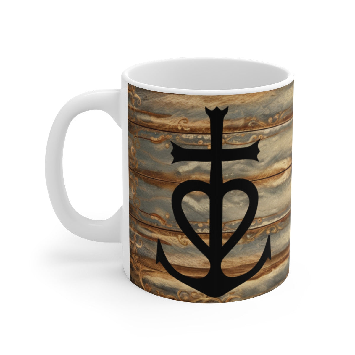 Mug Tasse Camargue Authentique – L’âme du Sud sur bois vieilli