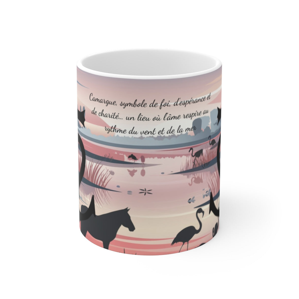 Mug  Tasse Camargue Spirituelle – symbole de tradition, nature et identité provençale