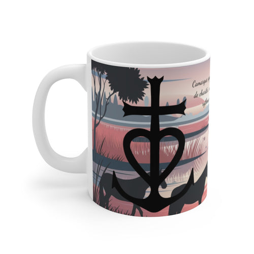 Mug  Tasse Camargue Spirituelle – symbole de tradition, nature et identité provençale