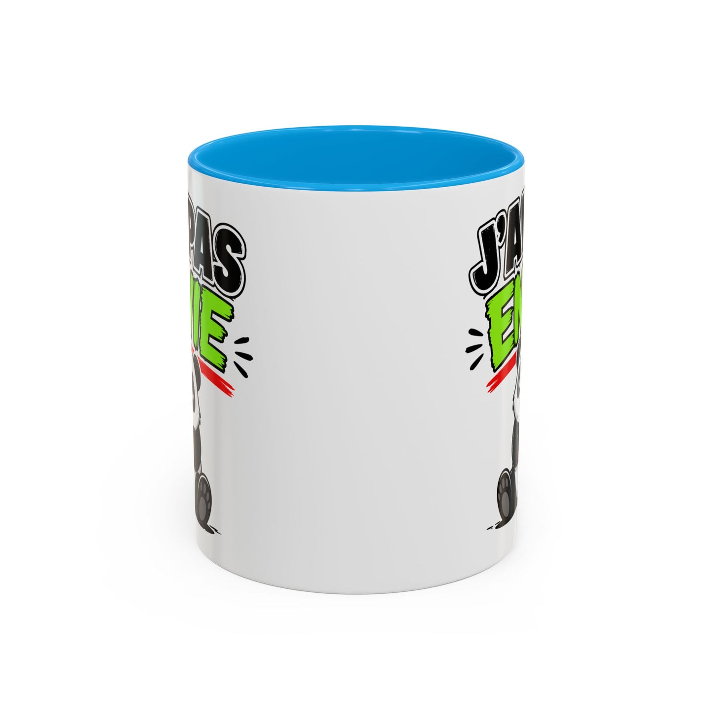 Mug Drôle J’ai Pas Envie – Tasse Humoristique Panda Fatigué – Cadeau Humour Bureau Café 325ml