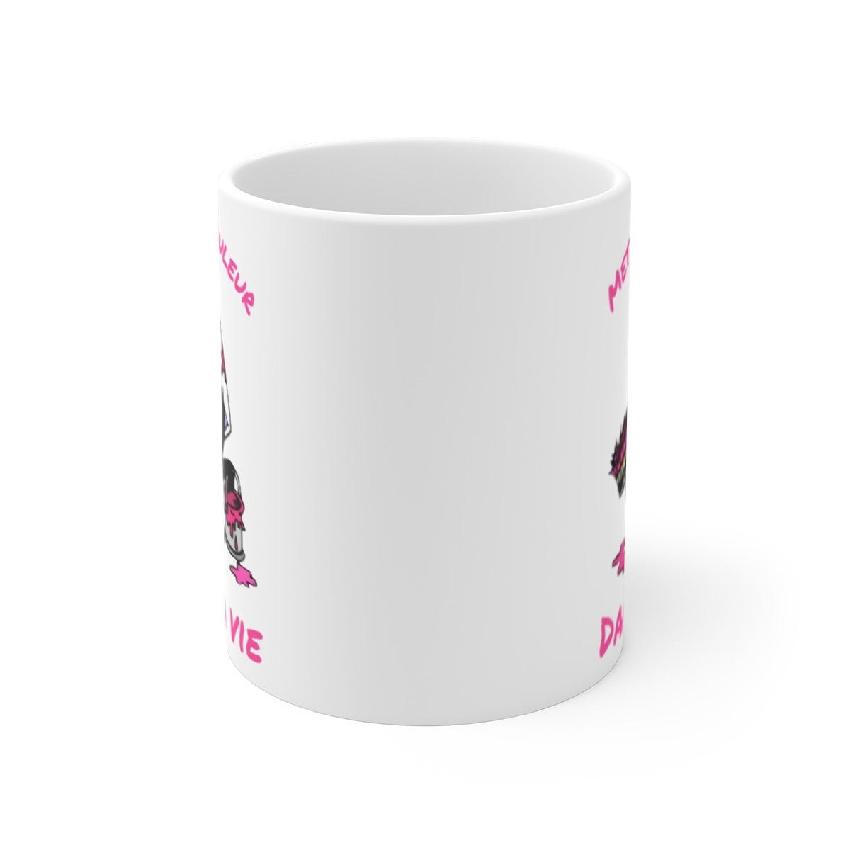 Mug Tasse Calimero Met de la couleur dans ta vie Rose – Idée cadeau rebelle et positif !