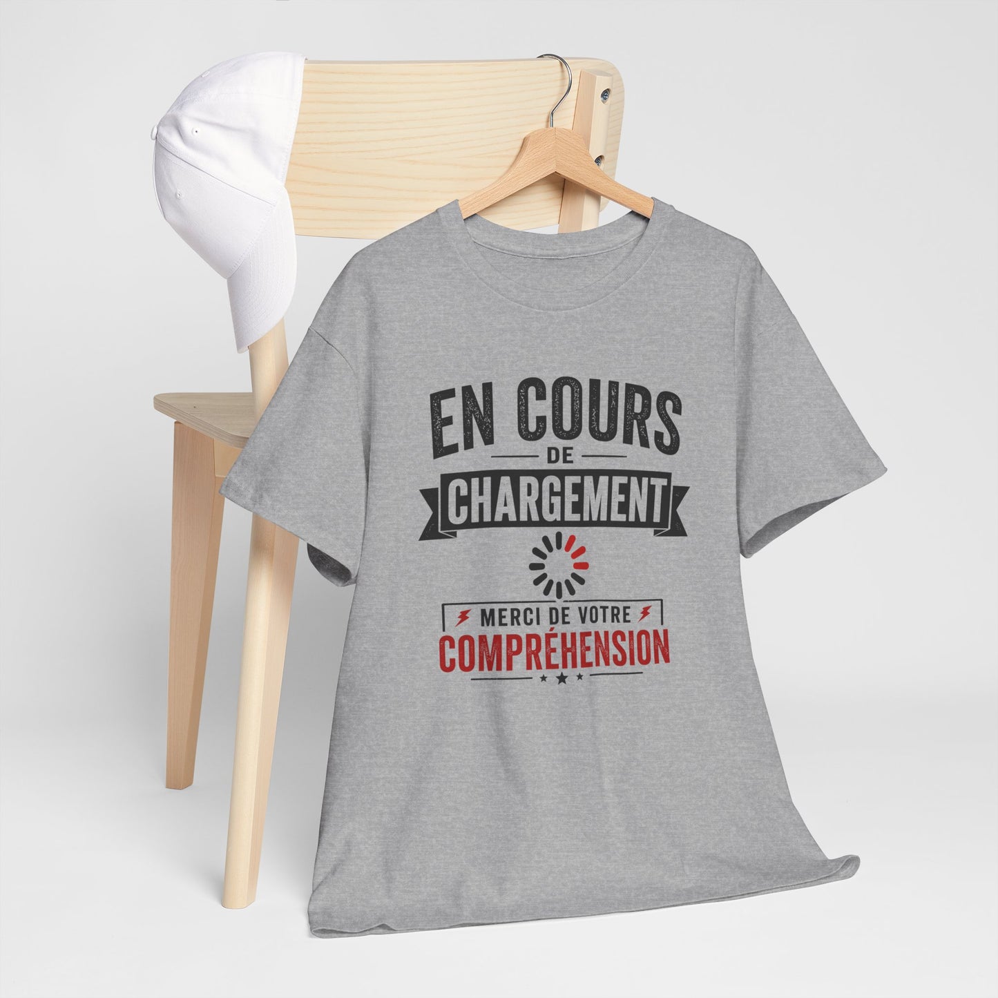 T-Shirt Humour En Cours de Chargement – Tee Shirt Drôle Bug Patience Geek Informatique Adulte Idée Cadeau
