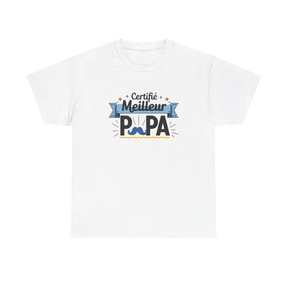 T-shirt “Certifié Meilleur Papa” – Un hommage fun et stylé à tous les papas