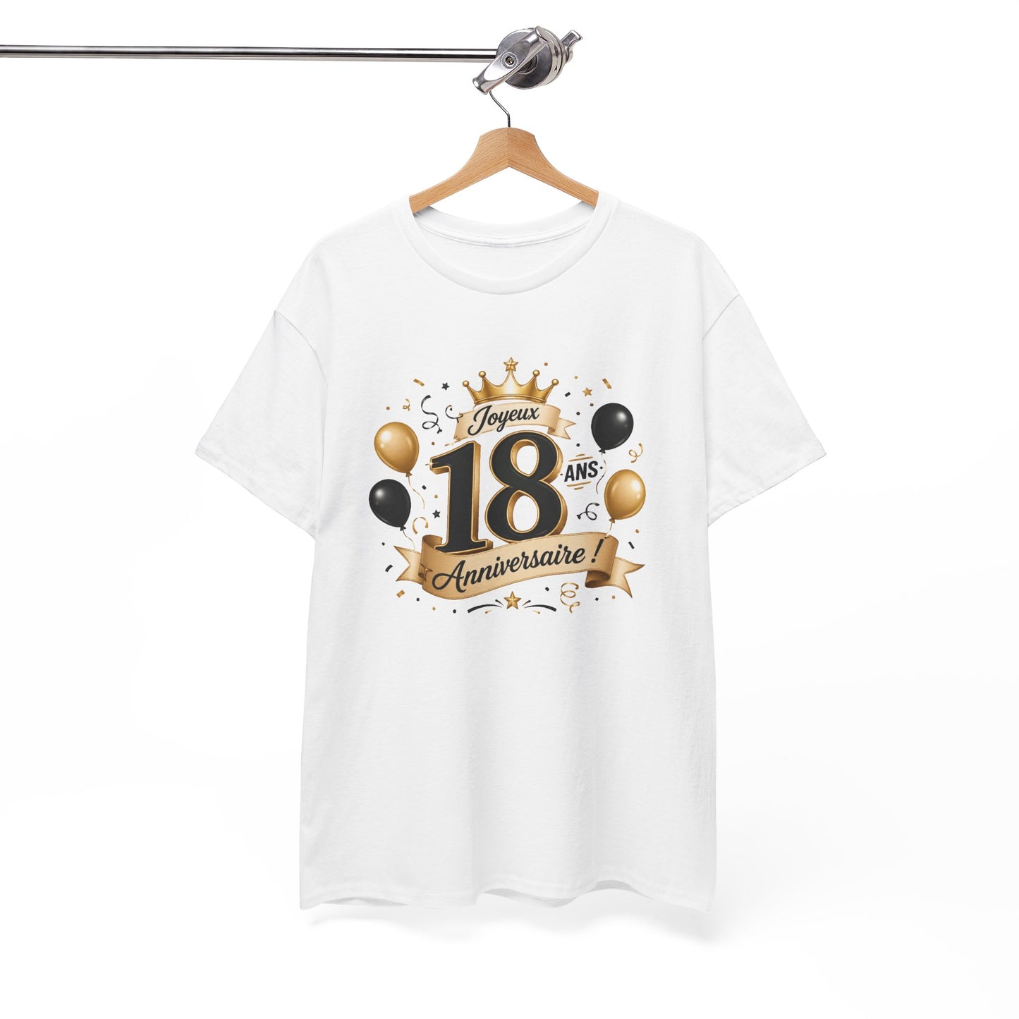 Tee Shirt Anniversaire 18 Ans Homme et Femme Joyeux Anniversaire Cadeau 18 Ans Idée Cadeau Adulte