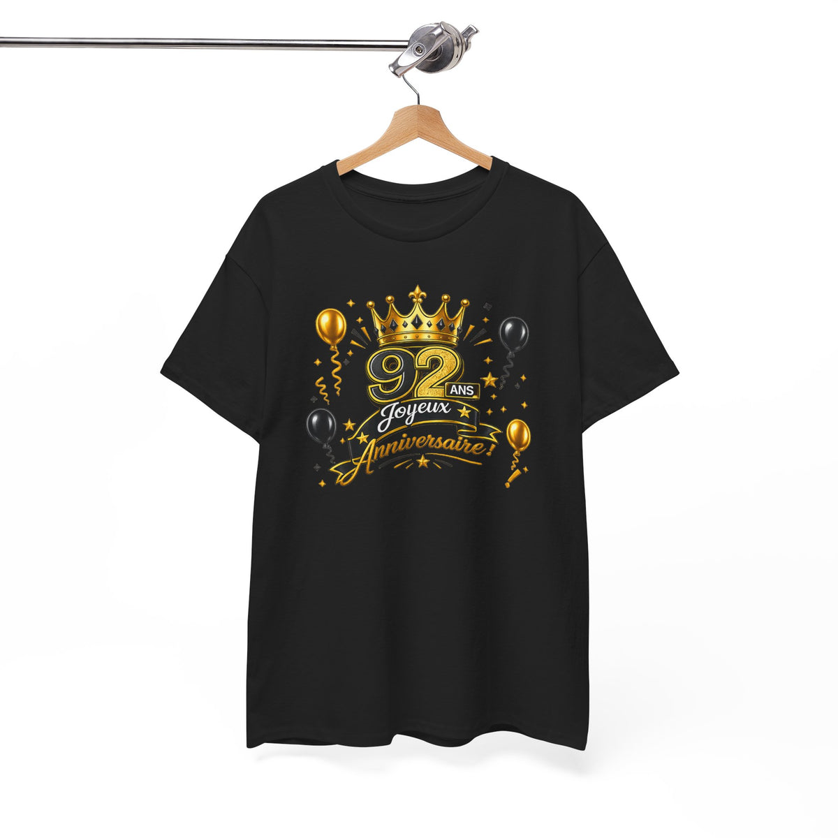 Tee Shirt Anniversaire 92 Ans Homme et Femme – Joyeux Anniversaire – Cadeau 92 Ans