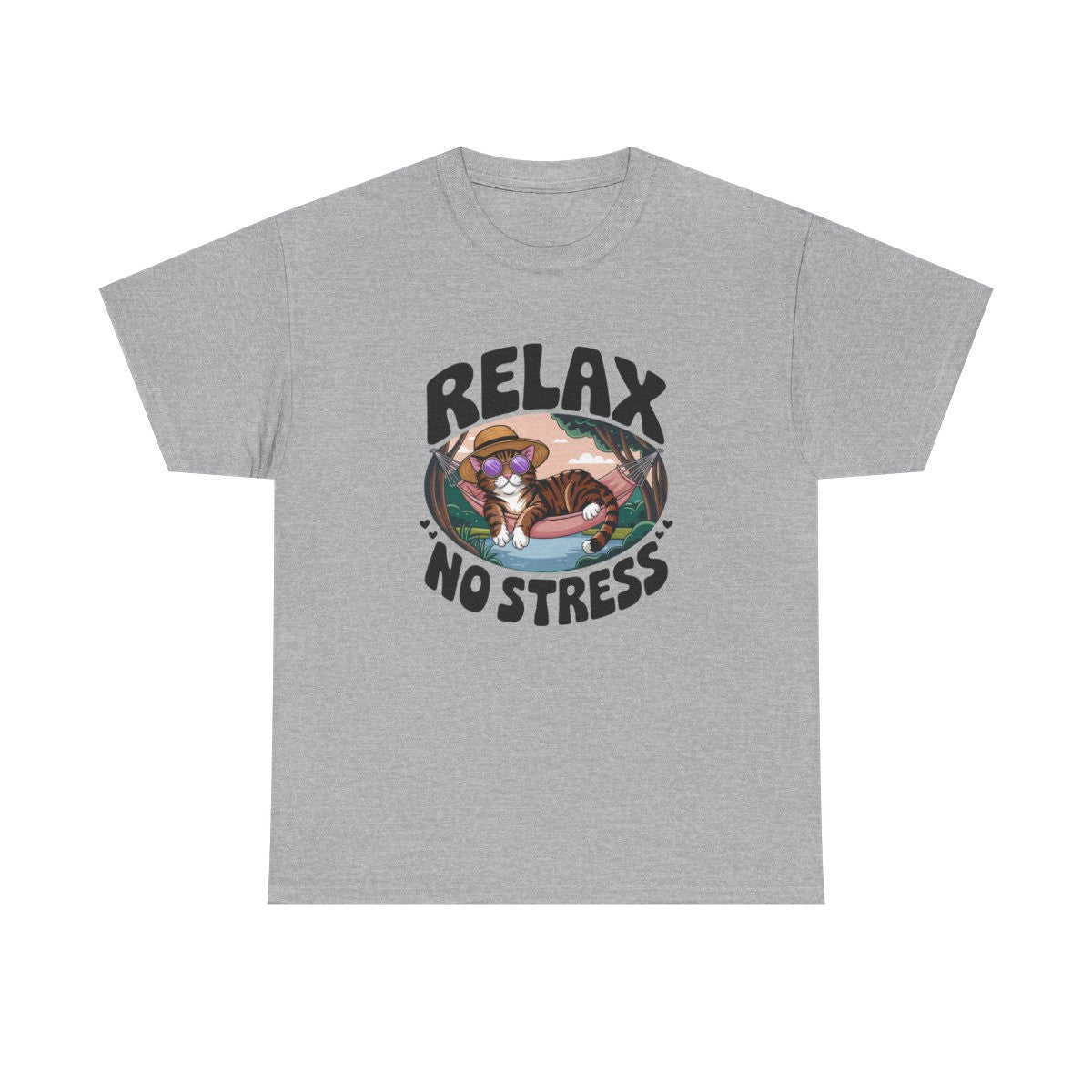 T-shirt “Relax No Stress” – Ambiance détente assurée tee shirt animal amusant drôle humour