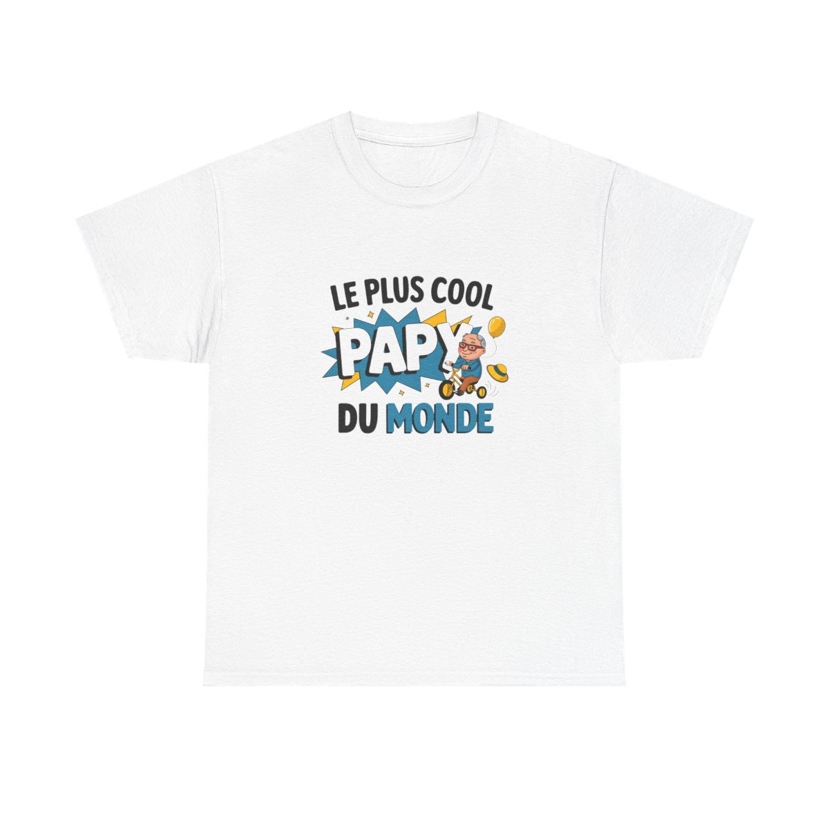 T-shirt “Le Plus Cool Papy du Monde” – Cadeau fun et tendre pour les super grands-pères tee shirt