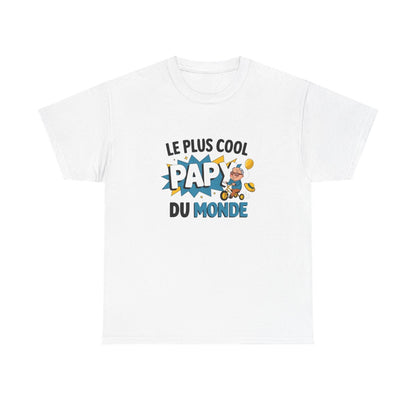 T-shirt “Le Plus Cool Papy du Monde” – Cadeau fun et tendre pour les super grands-pères tee shirt