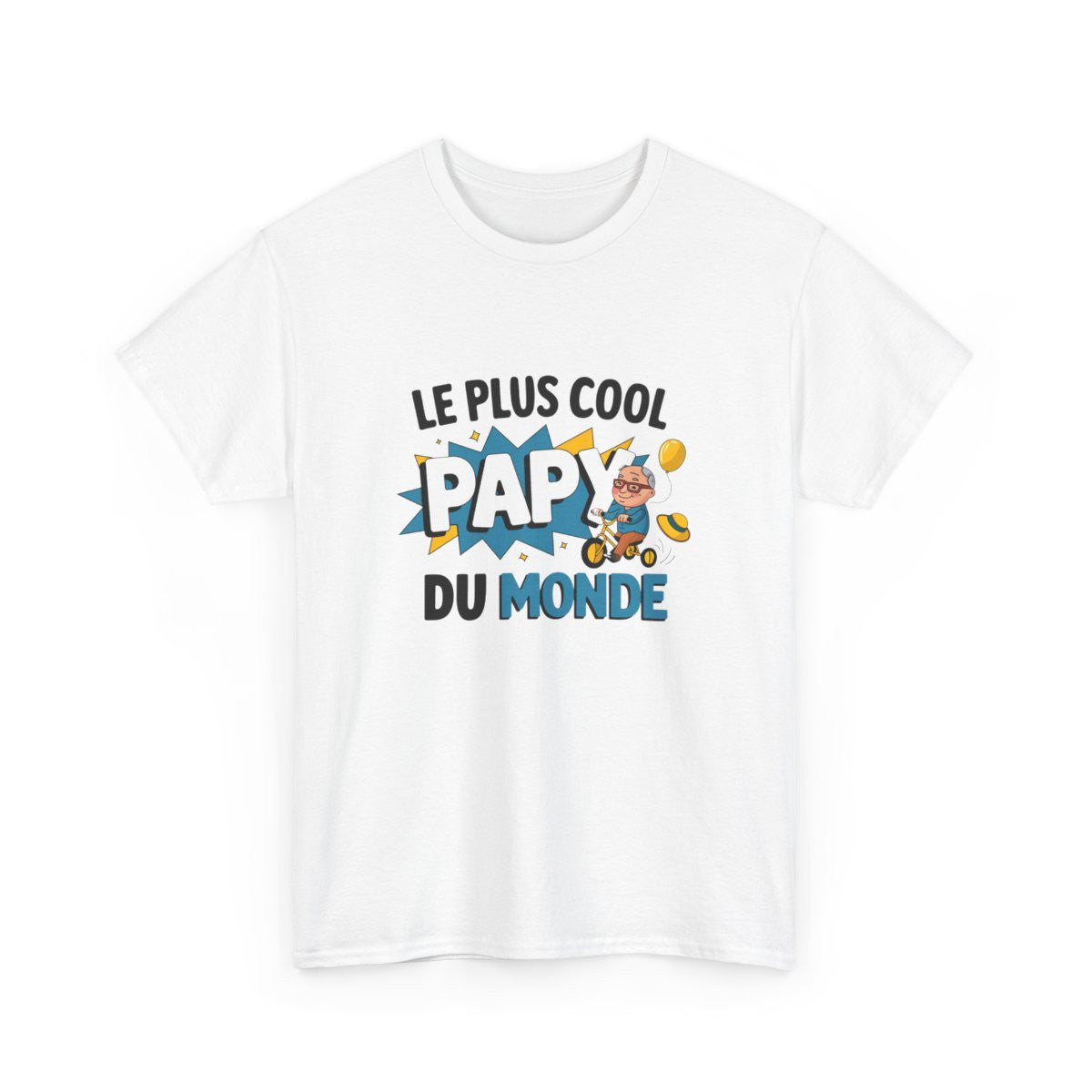 T-shirt “Le Plus Cool Papy du Monde” – Cadeau fun et tendre pour les super grands-pères tee shirt