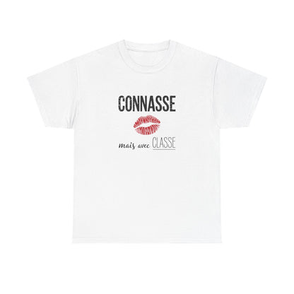 T-shirt Femme – “Mais avec Classe” – Style Rebelle et Élégant à la Française tee shirt humour amusant