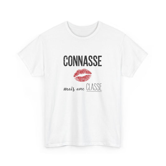 T-shirt Femme – “Mais avec Classe” – Style Rebelle et Élégant à la Française tee shirt humour amusant