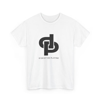 T-shirt Or et Platine logo DP – Tee shirt sobre et stylé homme femme adulte