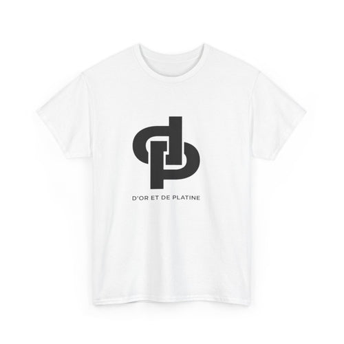T-shirt Or et Platine logo DP – Tee shirt sobre et stylé homme femme adulte
