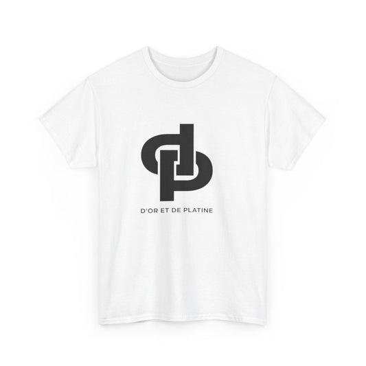 T-shirt Or et Platine logo DP – Tee shirt sobre et stylé homme femme adulte