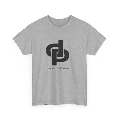 T-shirt Or et Platine logo DP – Tee shirt sobre et stylé homme femme adulte