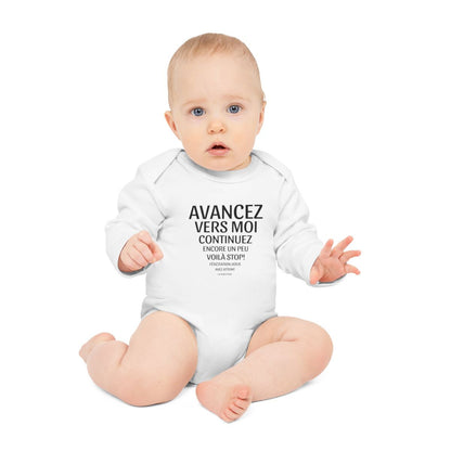 Body bébé blanc 100% coton – Avancez vers moi Cadeau naissance drôle  Mixte fille garçon
