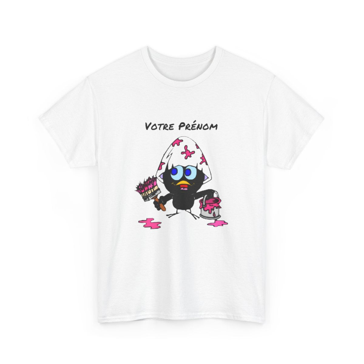 T-shirt Calimero personnalisable avec prénom – Illustration personnage culte Idée cadeau