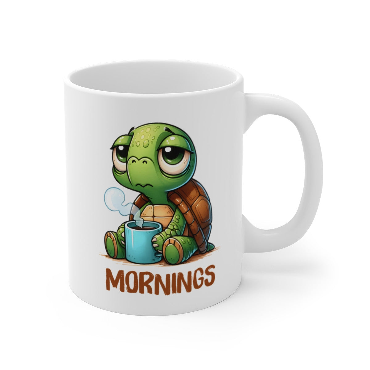 Mug Tasse Tortue Mornings – Humeur Matinale et Caféine