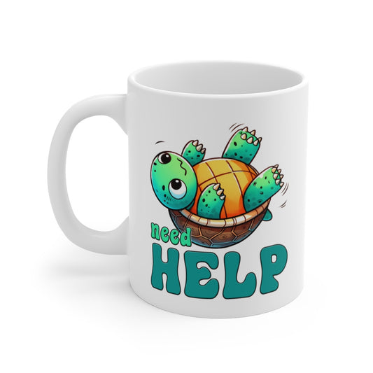 Mug Tortue Drôle Need Help Tasse Cadeau Humour Animal