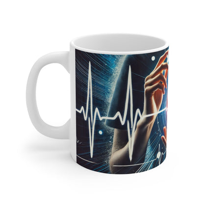 Mug cœur battement médecin infirmière santé hôpital cadeau